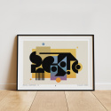 Plakat - Geometrized f.01 - A3 (297x420mm)