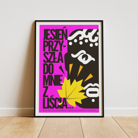 Plakat - Jesień z liścia - A2 (420x594mm) Plakat - Jesień z liścia - A2 (420x594mm)
