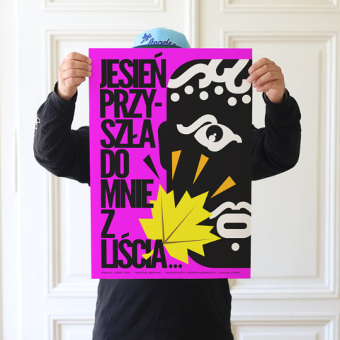 Plakat - Jesień z liścia - A2 (420x594mm) Plakat - Jesień z liścia - A2 (420x594mm)