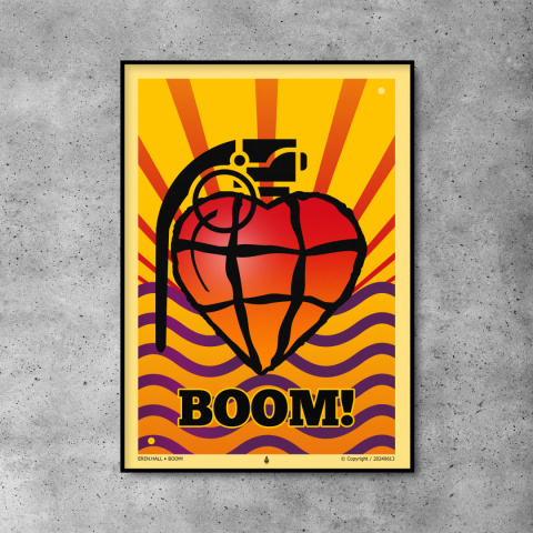 Plakat - Boom - A3 (297x420mm) Plakat - Boom - A3 (297x420mm)